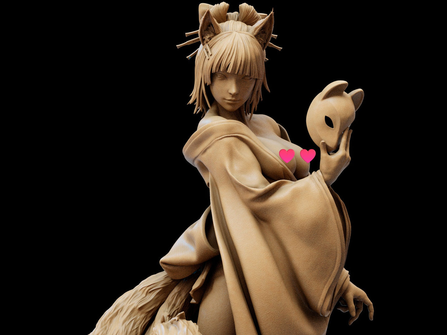 Ancient Sun Goddess, Amaterasu Ōmikami | Resin Garage Kit Sculpture Anime Video Game Fan Art Statue | CA 3D Studios