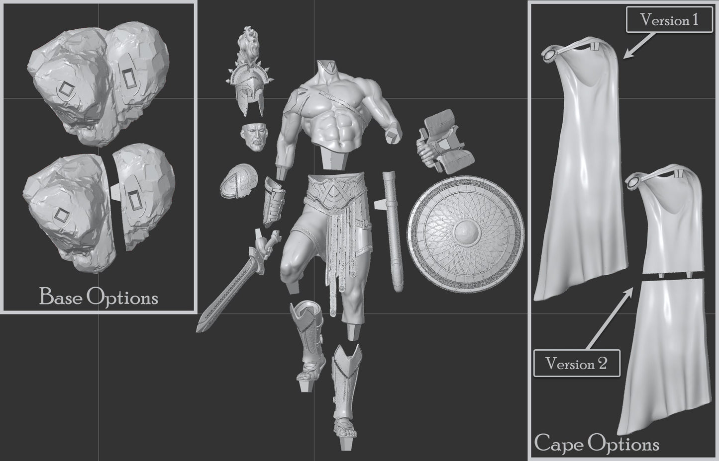 Greek God of War, Ares | Resin Garage Kit Sculpture Anime Video Game Fan Art Statue | CA 3D Studios