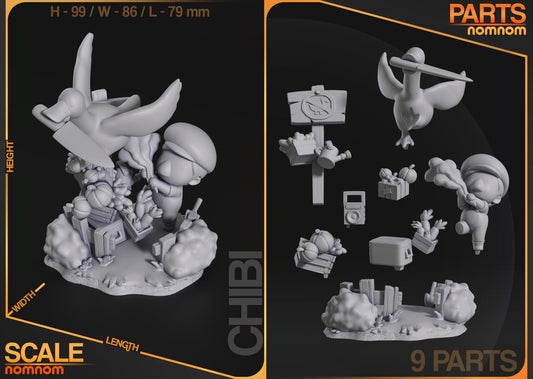 Untitled Goose | Resin Garage Kit Game Fan Art | Nomnom Figures