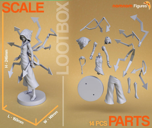 Arrow Medusa | Resin Garage Kit Figure Anime Manga Fan Art | Nomnom Figures