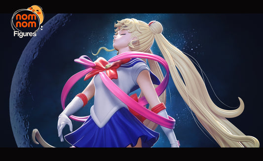 Pretty Moon Senshi | Resin Garage Kit Figure Anime Fan Art | Nomnom Figures