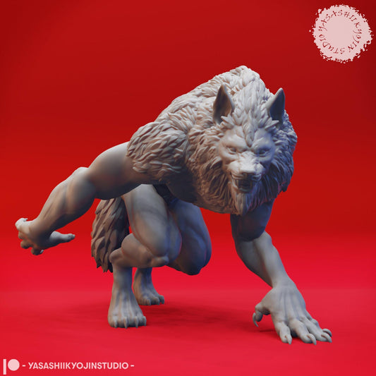 Werewolves and Wolves | TABLETOP SCALE | D&D TTRPG Monster Miniature | Yasashii Kyojin Studio