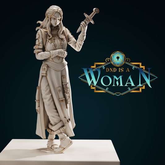 Changeling Rogue, Satada | D&D TTRPG Miniature | DnD Is A Woman | NO BASE