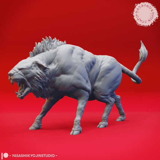 Leucrotta | TABLETOP SCALE | D&D TTRPG Monster Miniature | Yasashii Kyojin Studio