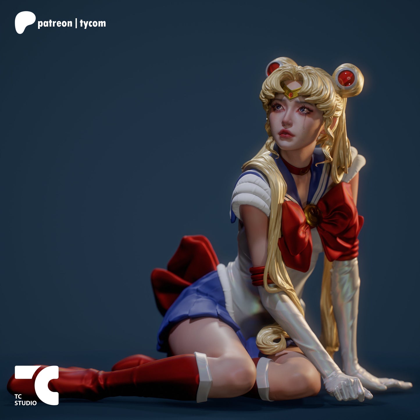Sad Sailor | Resin Garage Kit Sculpture Anime Video Game Fan Art Statue | TC Random Collectibles
