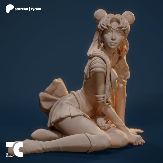 Sad Sailor | Resin Garage Kit Sculpture Anime Video Game Fan Art Statue | TC Random Collectibles