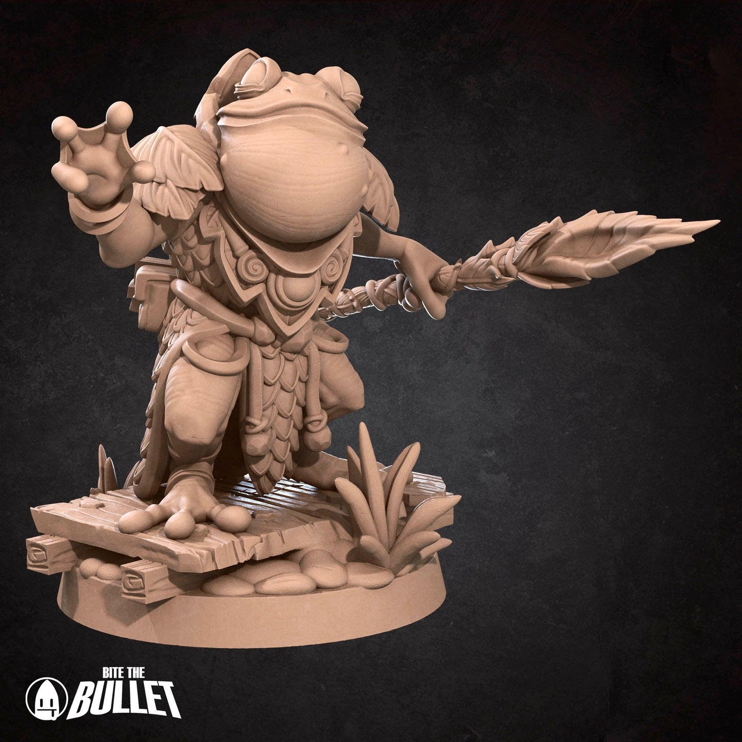 Frogfolk Monk | TABLETOP SCALE | D&D Humblewood TTRPG Miniature | Bite the Bullet
