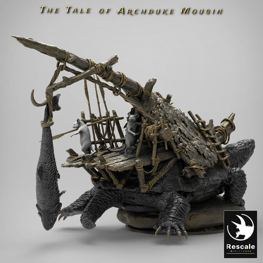 Turtle Mount, The Tale of Archduke Mousin | TABLETOP SCALE Monster Miniature | Rescale Miniatures