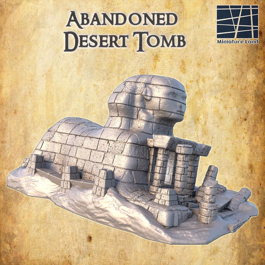 Abandoned Desert Tomb | TTRPG D&D Playable 3D Printed Building | MiniatureLand
