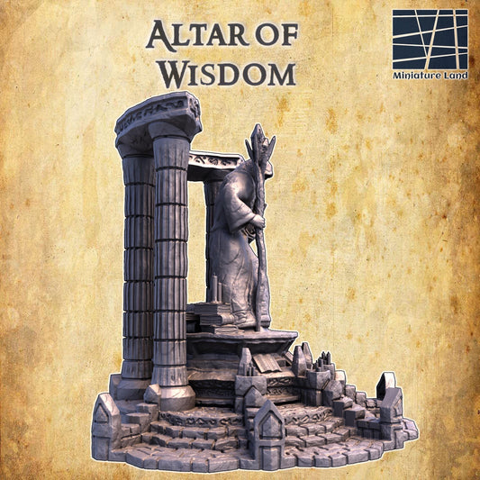 Altar of Knowledge | D&D TTRPG Playable 3D Printed Building Terrain Scenery | MiniatureLand