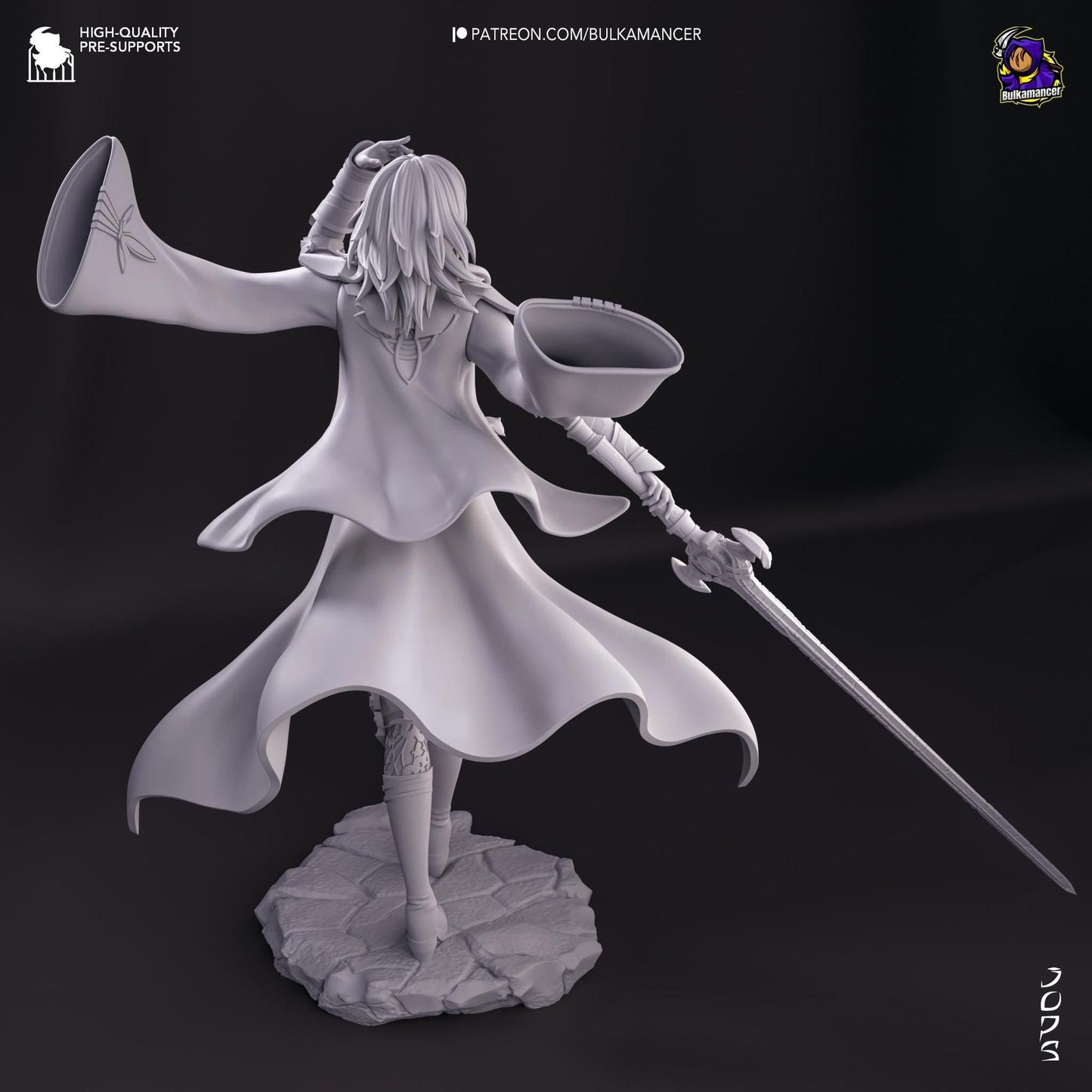 Ashen Professor | Resin Garage Kit Sculpture Anime Video Game Fan Art Statue | Bulkamancer Sculpts