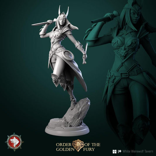 Assassin Narcissa | TABLETOP SCALE | TTRPG Miniature | White Werewolf Tavern | Unpainted, Unplated Resin 8k