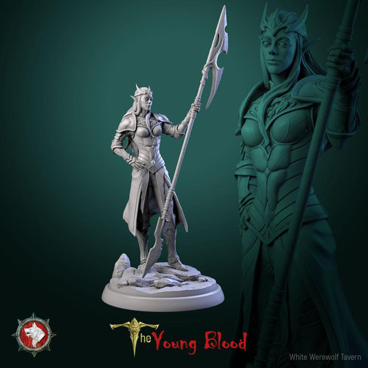 Elven Female Warriors | TABLETOP SCALE | TTRPG Miniature | White Werewolf Tavern