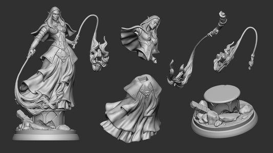 Faeloria | TTRPG D&D Miniature | White Werewolf Tavern