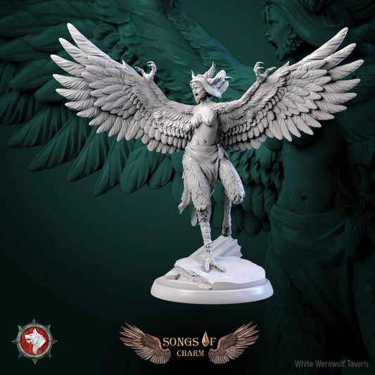 Harpies | TABLETOP SCALE | TTRPG D&D Miniature | White Werewolf Tavern