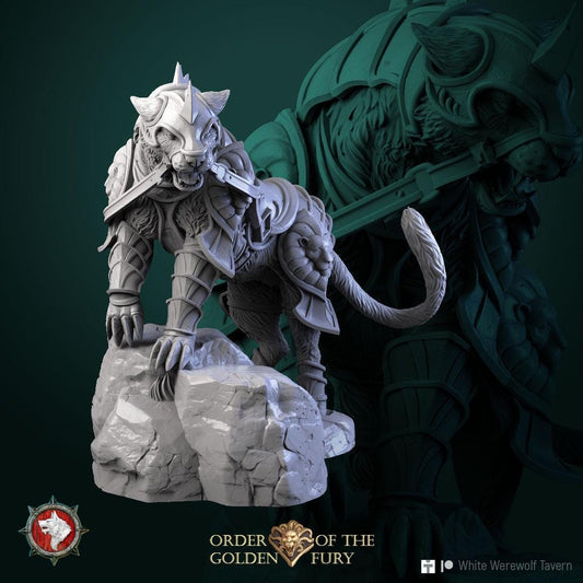 Mount Warcat | TABLETOP SCALE | TTRPG Miniature | White Werewolf Tavern