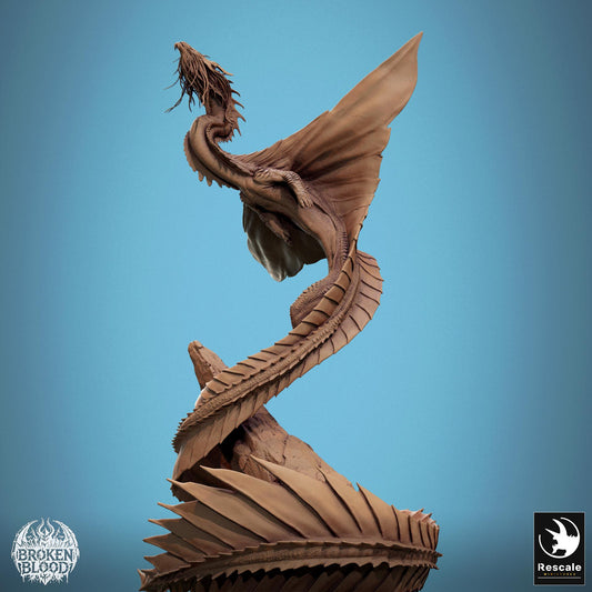 Gold Dragon Fly, 2024 Redesign, Metallic Monster | TABLETOP SCALE | TTRPG Dragon Miniature | Rescale Miniatures