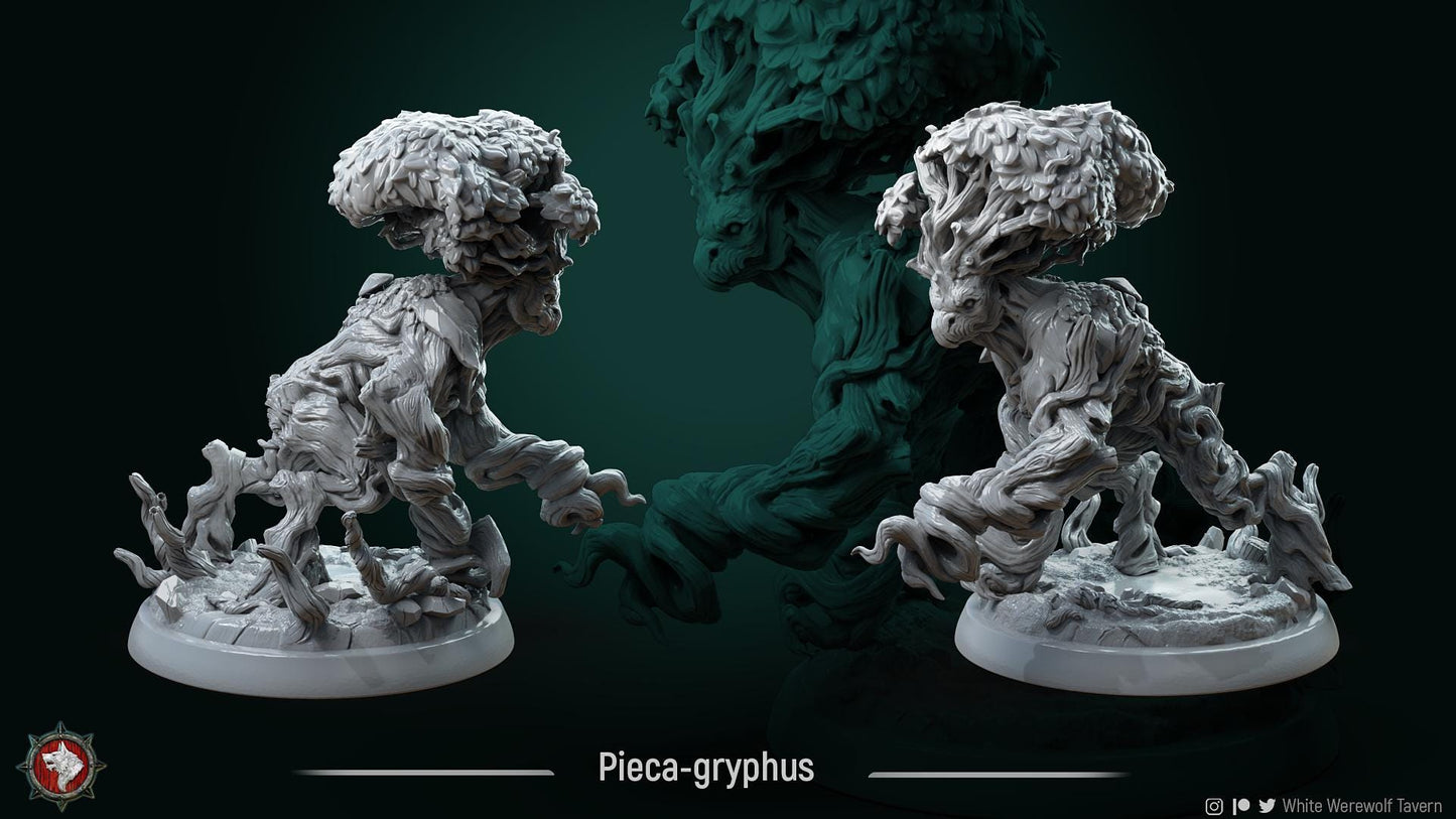 Pieca-gryphus | TABLETOP SCALE | TTRPG D&D Miniature | White Werewolf Tavern