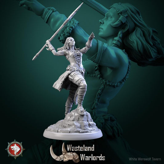 Barbarian Warlords, Females | TABLETOP SCALE | TTRPG Miniature | White Werewolf Tavern | Unpainted, Unplated Resin 8k