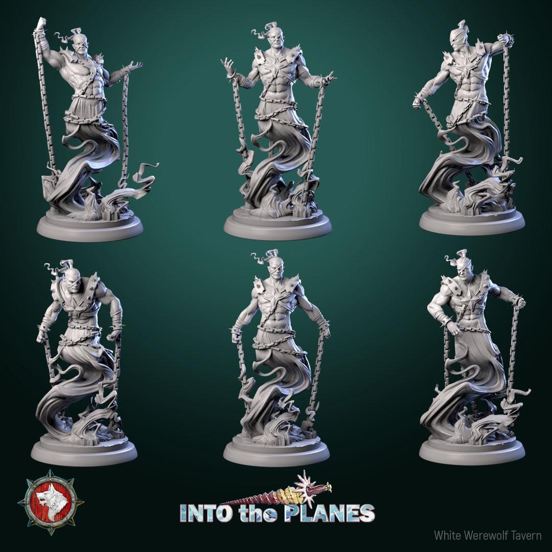 Djinni | TABLETOP SCALE | TTRPG D&D Miniature | White Werewolf Tavern