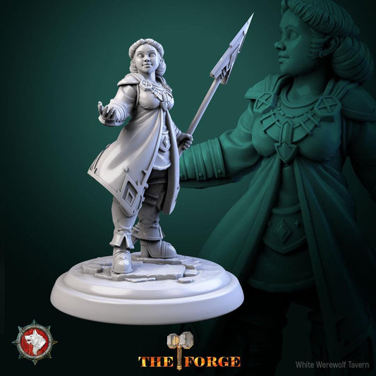 Dwarven Female Warriors | TABLETOP SCALE | TTRPG Miniature | White Werewolf Tavern