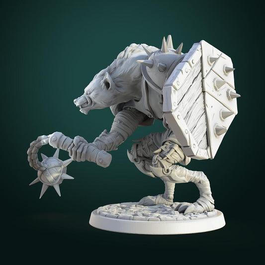 Gnoll Marauder | TABLETOP SCALE | TTRPG D&D Miniature | White Werewolf Tavern