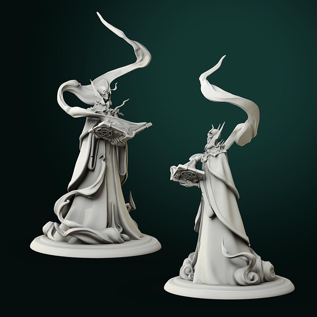 Lich | TABLETOP SCALE | TTRPG D&D Miniature | White Werewolf Tavern