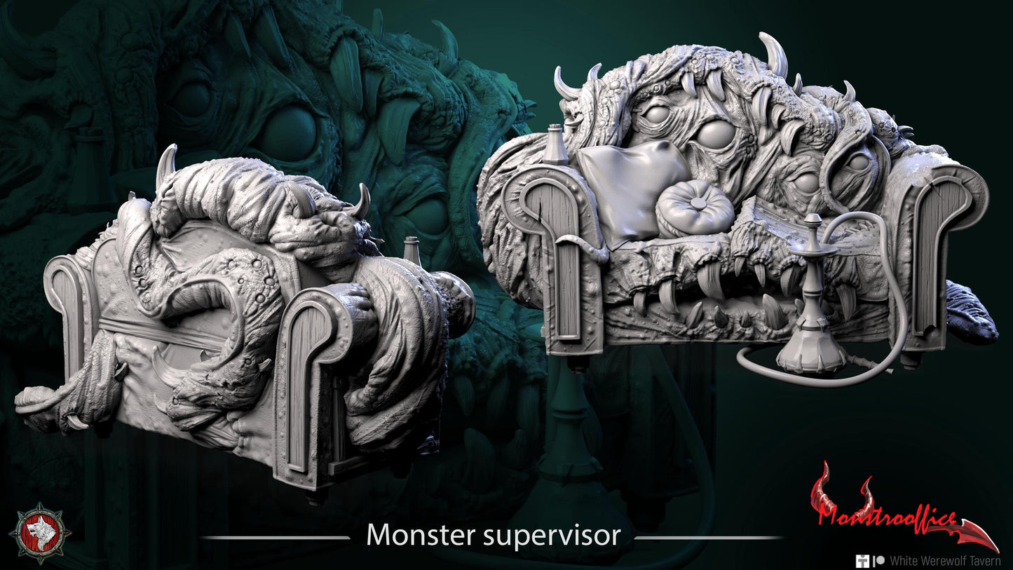 Monster Supervisor | TABLETOP SCALE | TTRPG D&D Miniature | White Werewolf Tavern