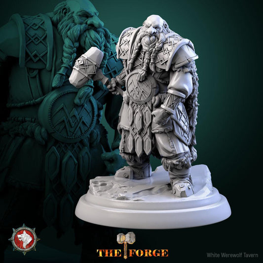 Mountain Dwarf Warriors | TABLETOP SCALE | TTRPG D&D Miniature | White Werewolf Tavern