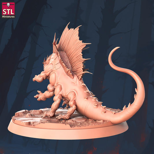 Basilisk Monster | Tabletop Scale | D&D TTRPG Miniature | STL Miniatures