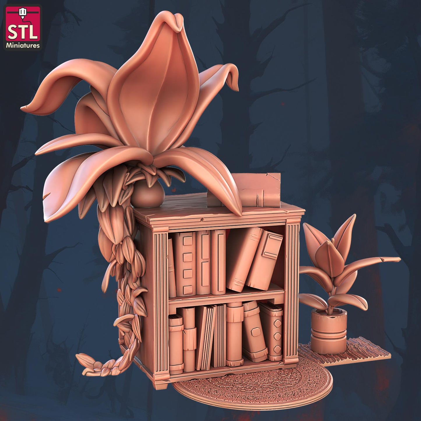 Book and Tomes NPC Set | Tabletop Scale | D&D TTRPG Miniature | STL Miniatures
