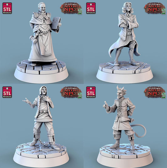 Magistrate NPC Set | Tabletop Scale | D&D TTRPG Miniature | STL Miniatures