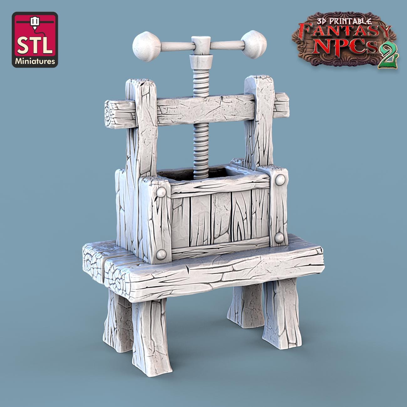 Winemakers NPC Set | Tabletop Scale | D&D TTRPG Miniature | STL Miniatures