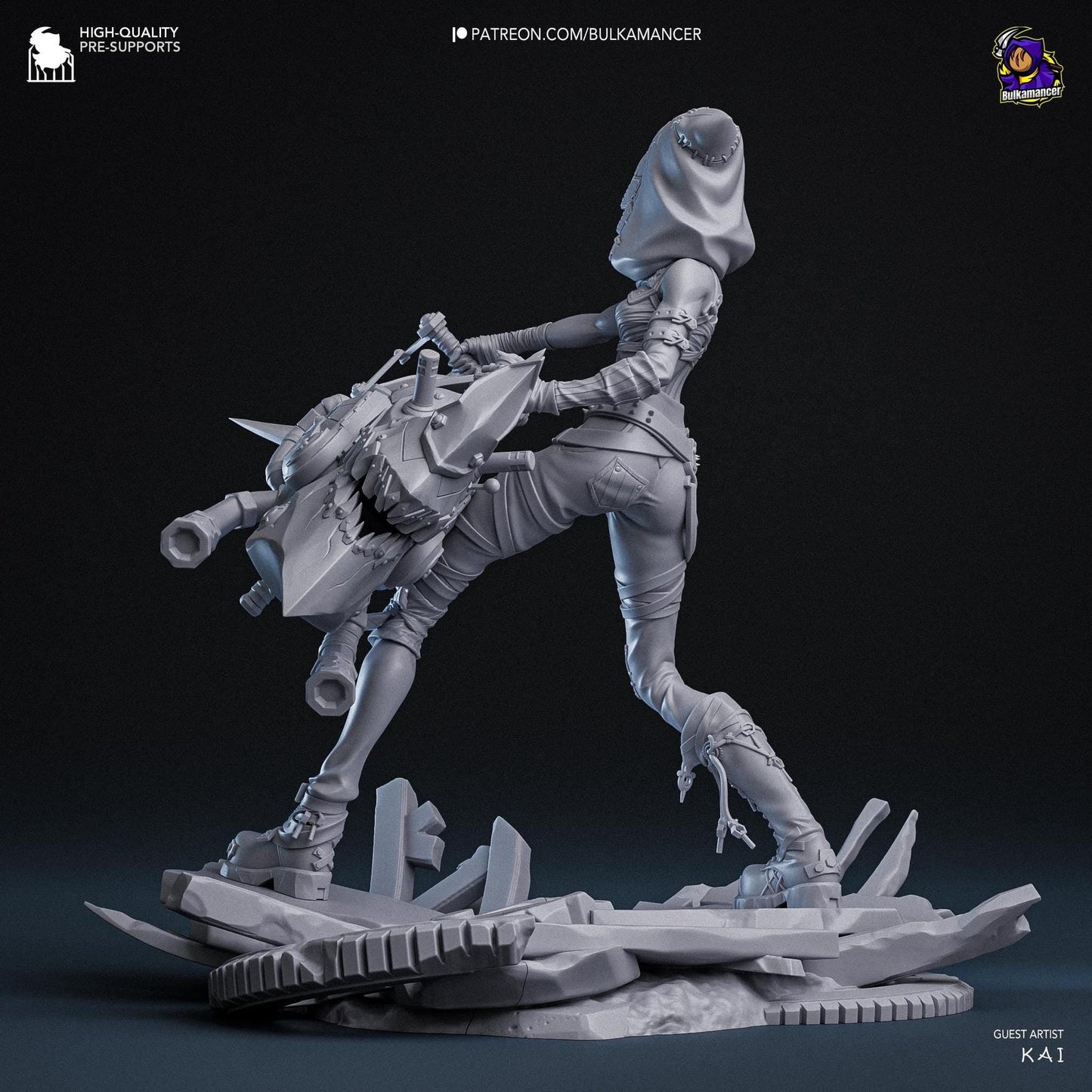 Fractured Symbol | Resin Garage Kit Sculpture Anime Video Game Fan Art Statue | Bulkamancer Sculpts