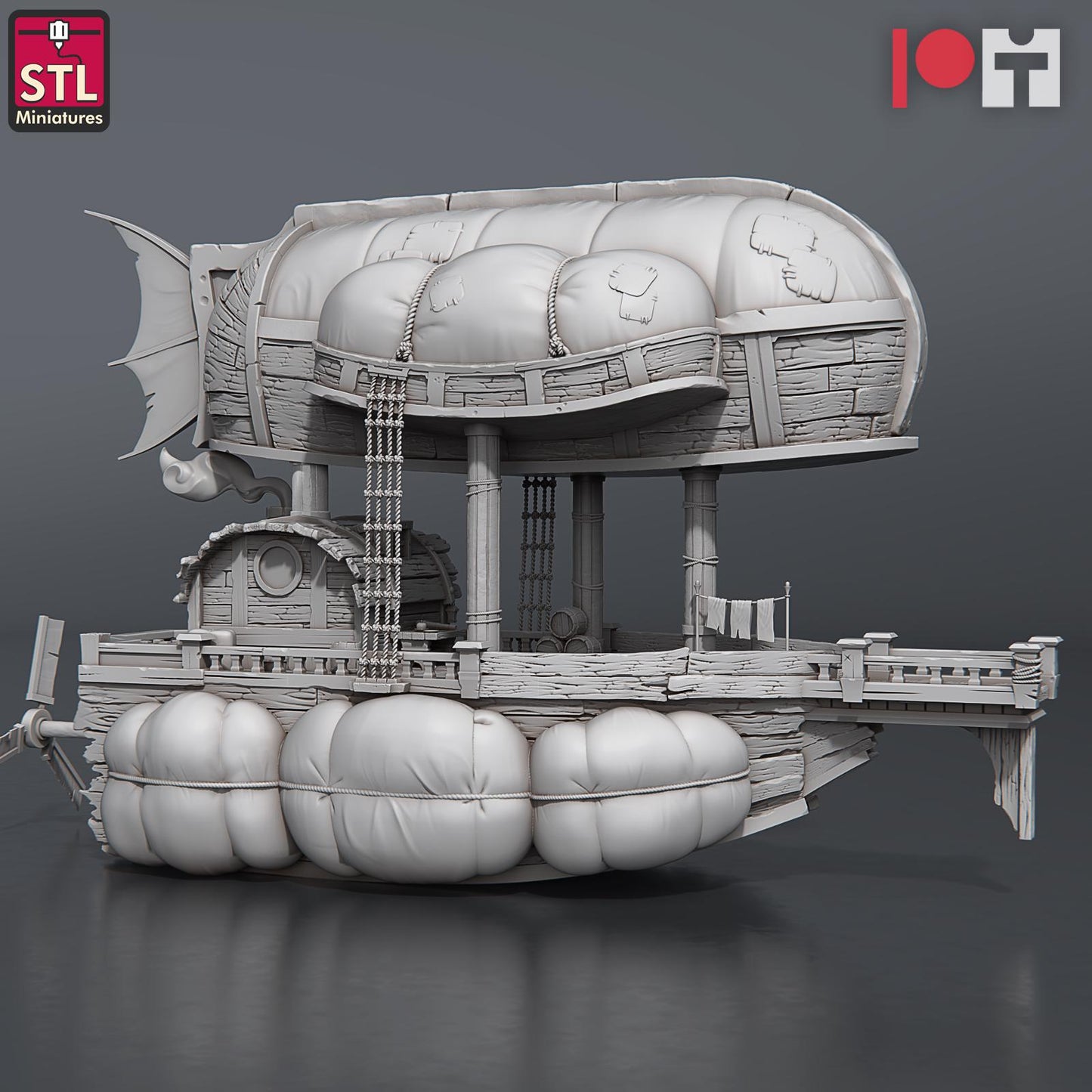 Airship Crew NPC Set | Tabletop Scale | D&D TTRPG Miniature | STL Miniatures