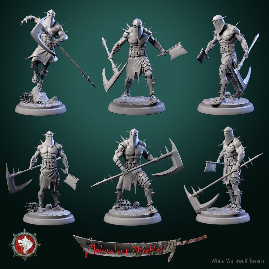 The Skullbreakers | TABLETOP SCALE | TTRPG Miniature | White Werewolf Tavern
