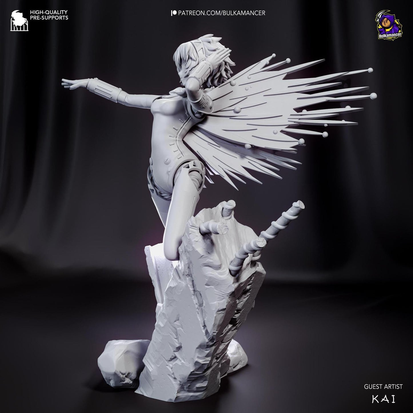 Hunter Android | Resin Garage Kit Sculpture Anime Video Game Fan Art Statue | Bulkamancer Sculpts