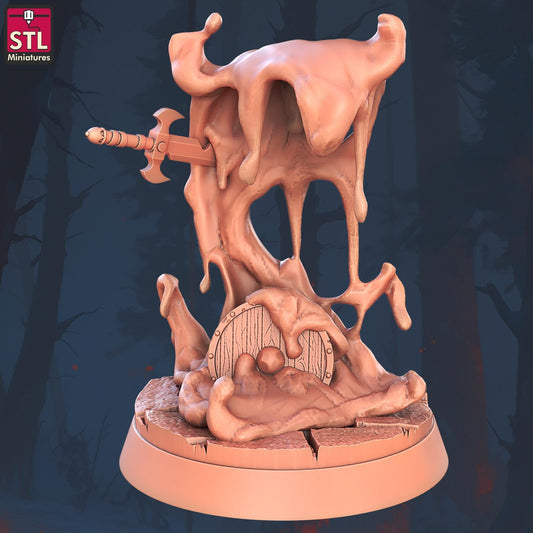 Slimes Monster Set | Tabletop Scale | D&D TTRPG Miniature | STL Miniatures