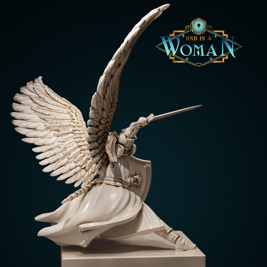 Aasimar Oathbreaker Paladin | D&D TTRPG Miniature | DnD Is A Woman | NO BASE