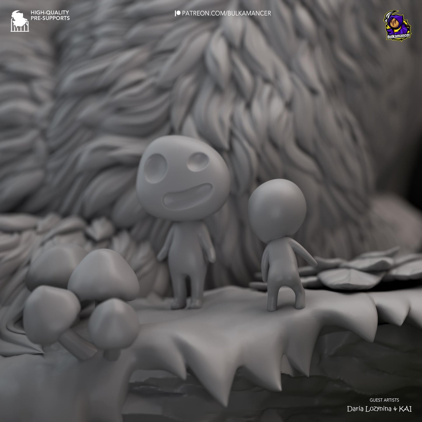 Wolf Princess | 3D Print Garage Kit Anime Fan Art Statue | Bulkamancer Sculpts