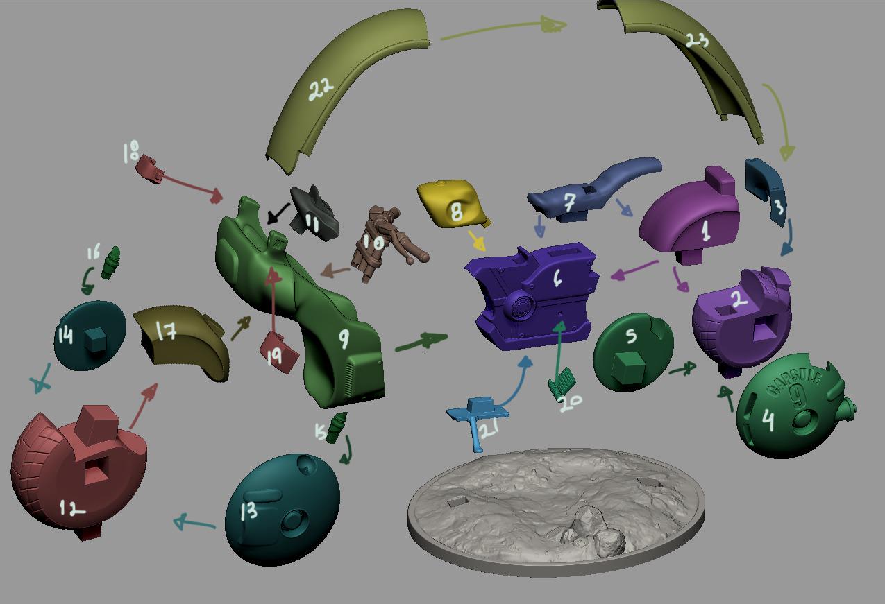 Genius on the Go | Resin Garage Kit Sculpture Anime Video Game Fan Art Statue | CA 3D Studios