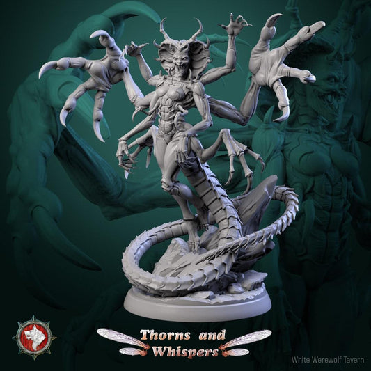 The Serpents Bloom | Tabletop Gaming Miniature Statue | White Werewolf Tavern | Thorns and Whispers Set