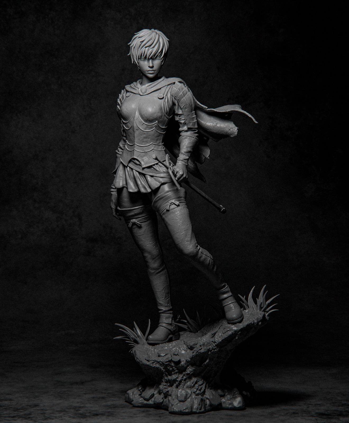1:12 Maiden of the Hawk | Resin Garage Kit Sculpture Anime Video Game Fan Art Statue | CA 3D Studios