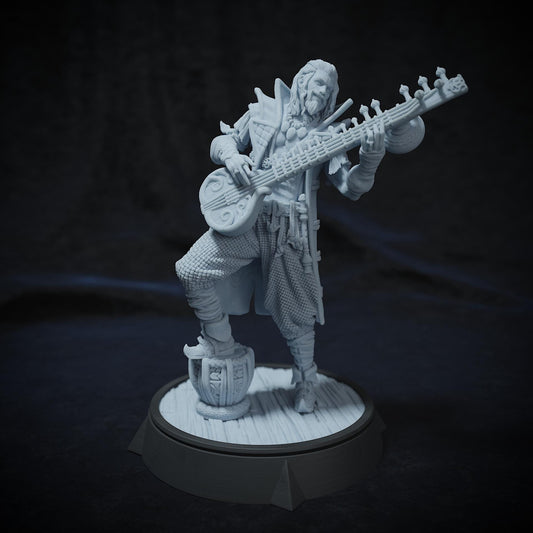 Uldon the Bard, Human Male | Tabletop or Display Scale | TTRPG D&D Miniature | Cripta Studios