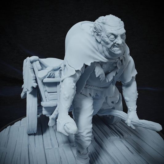 Grave John, Grave Digger Crypt Keeper | Tabletop or Display Scale | TTRPG D&D Miniature | Cripta Studios