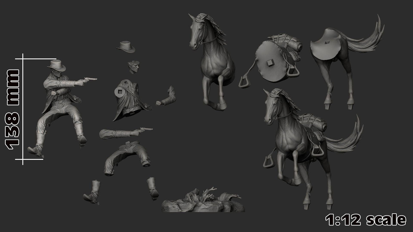 1:12 Good Bad Man | Resin Garage Kit Figure Game Fan Art | h3LL creator