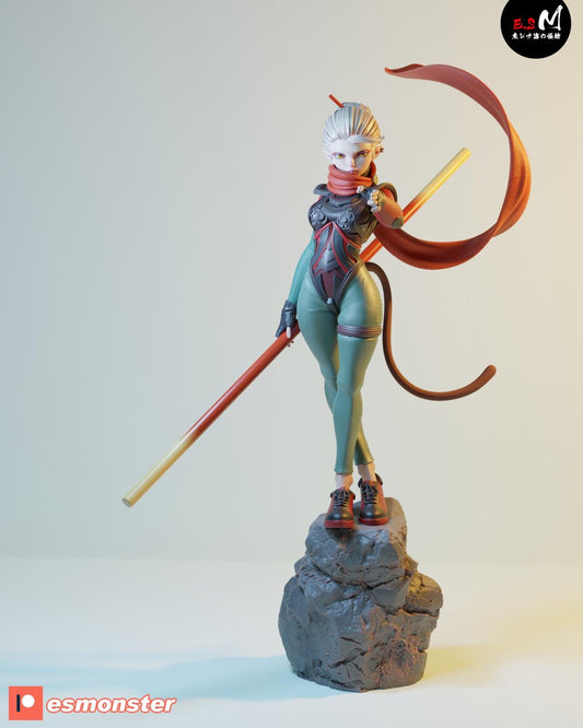 Feminine Monkey King | Resin Garage Kit Sculpture Anime Video Game Fan Art Statue | E.S Monster