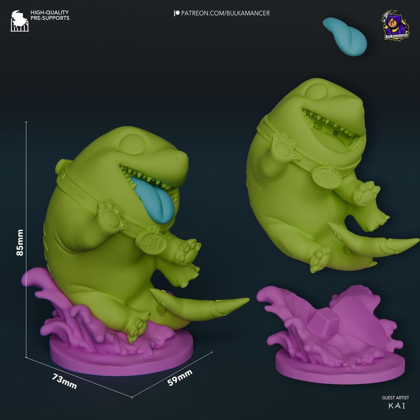 Adorable Land Shark | Resin Garage Kit Sculpture Anime Video Game Fan Art Statue | Bulkamancer Sculpts