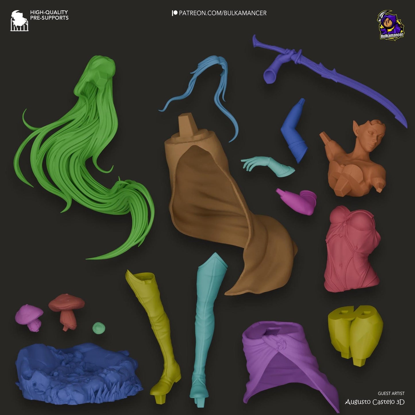 Blade Dancer | Resin Garage Kit Sculpture Anime Video Game Fan Art Statue | Bulkamancer Sculpts