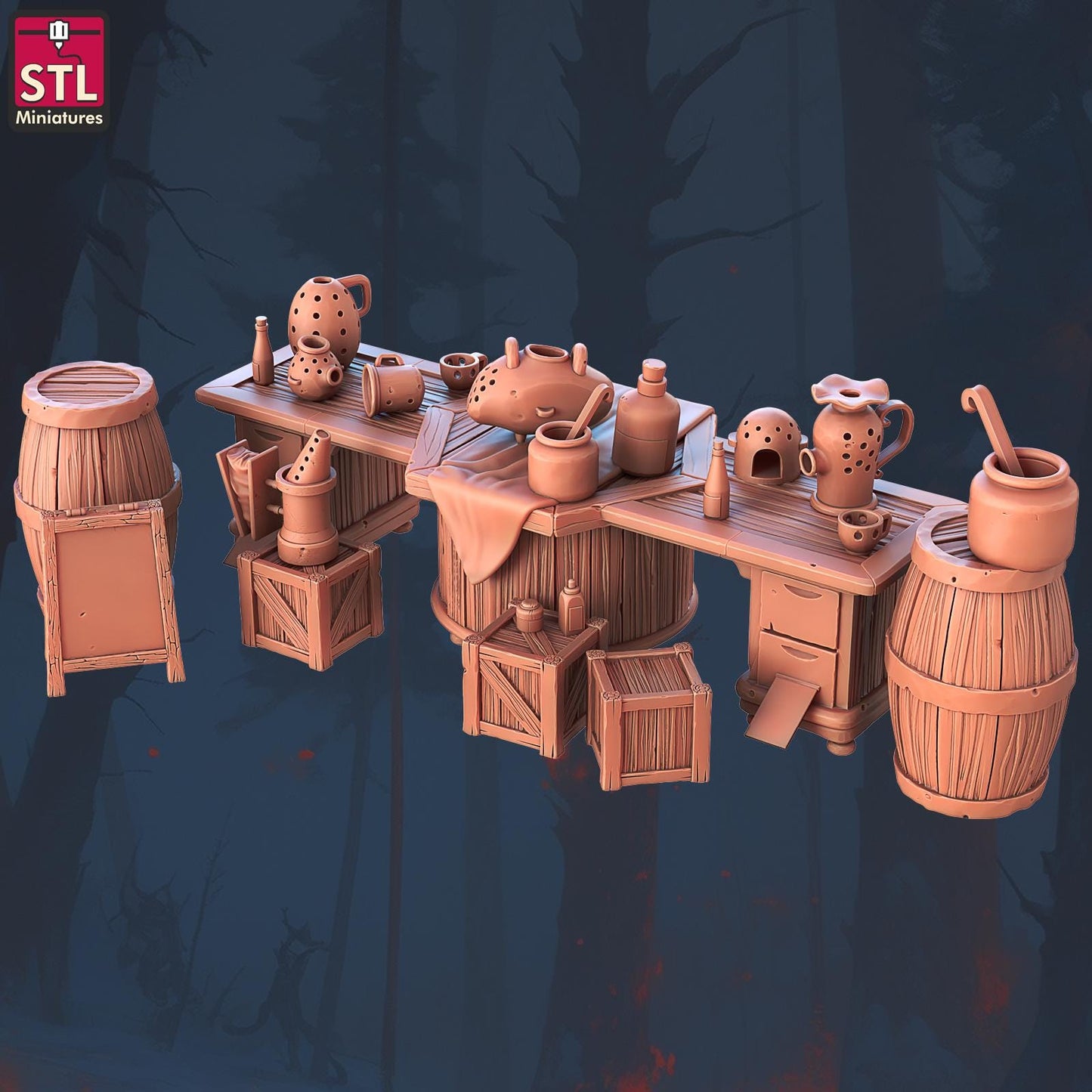 Beekeepers NPC Set | Tabletop Scale | D&D TTRPG Miniature | STL Miniatures